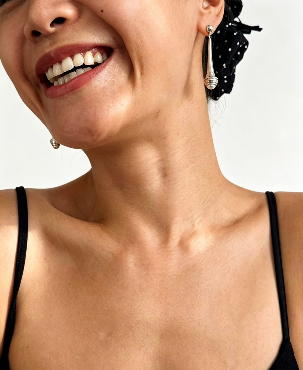 Pendientes de perlas bañados en plata | Postes de plata de ley S925