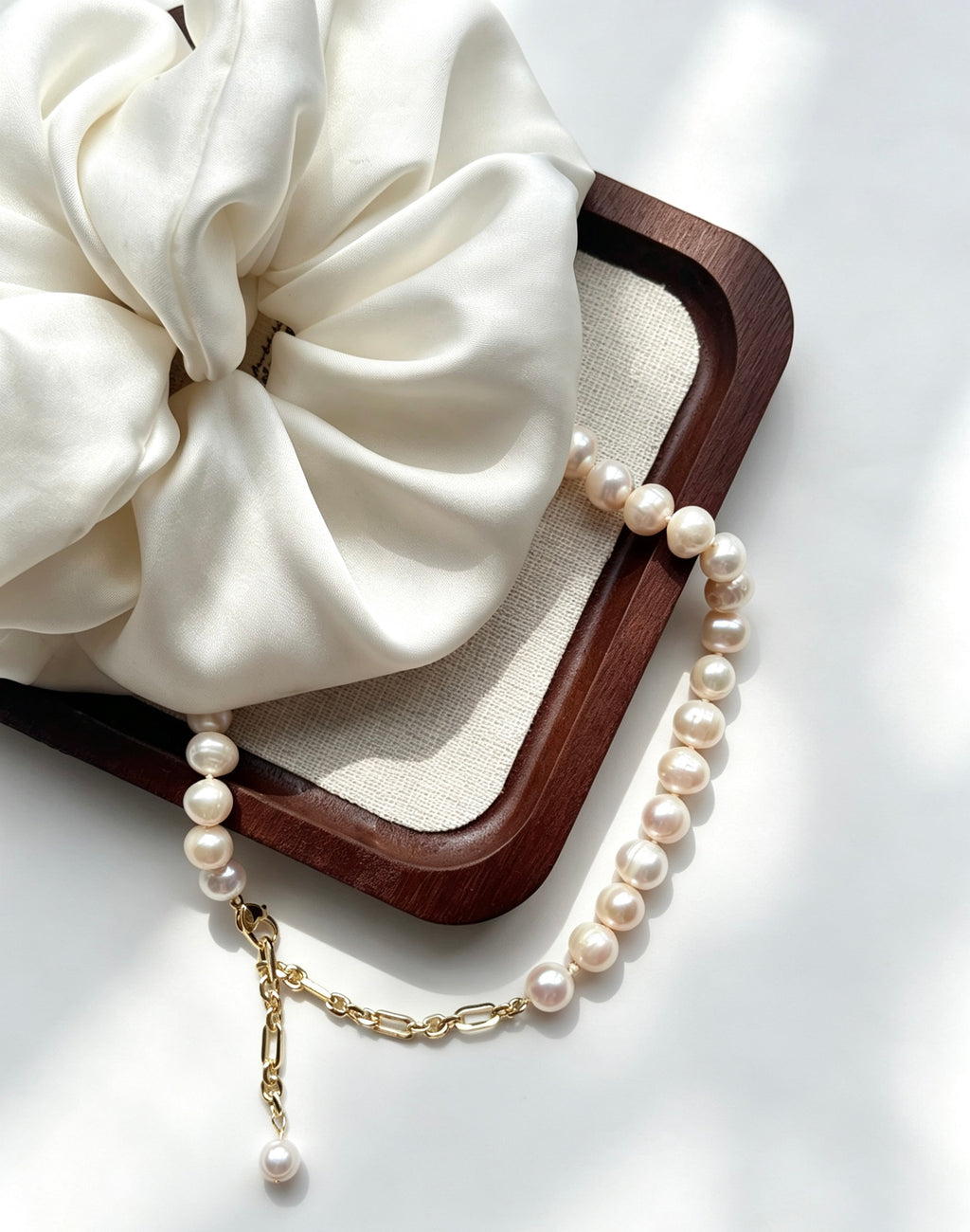 Luxury Freshwater Pearl Necklace | 10mm Natural Pearls
