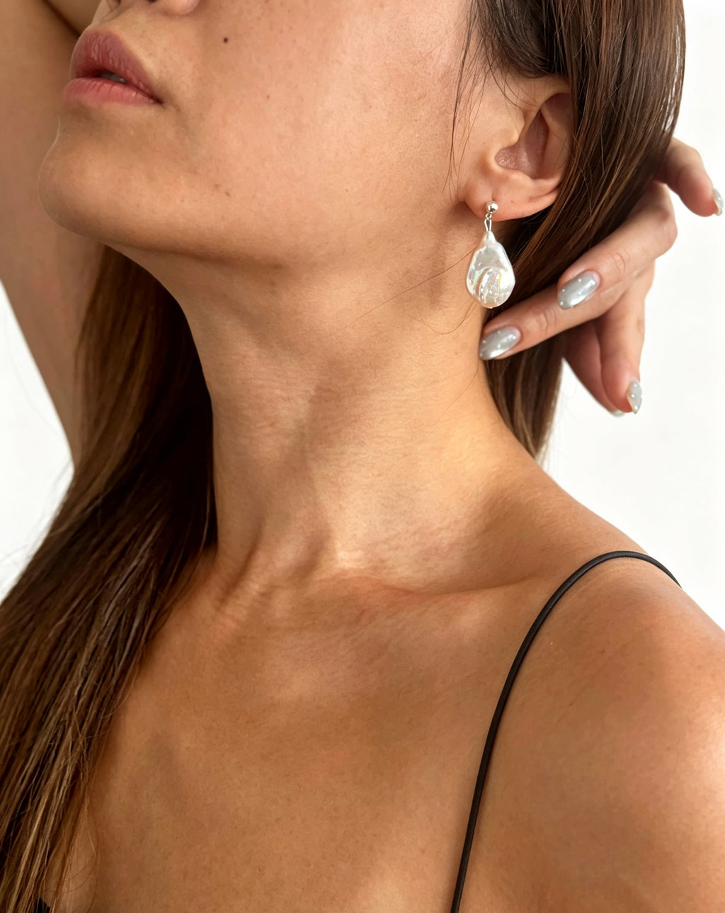 Baroque Freshwater Pearl Earrings | S925 Sterling Silver