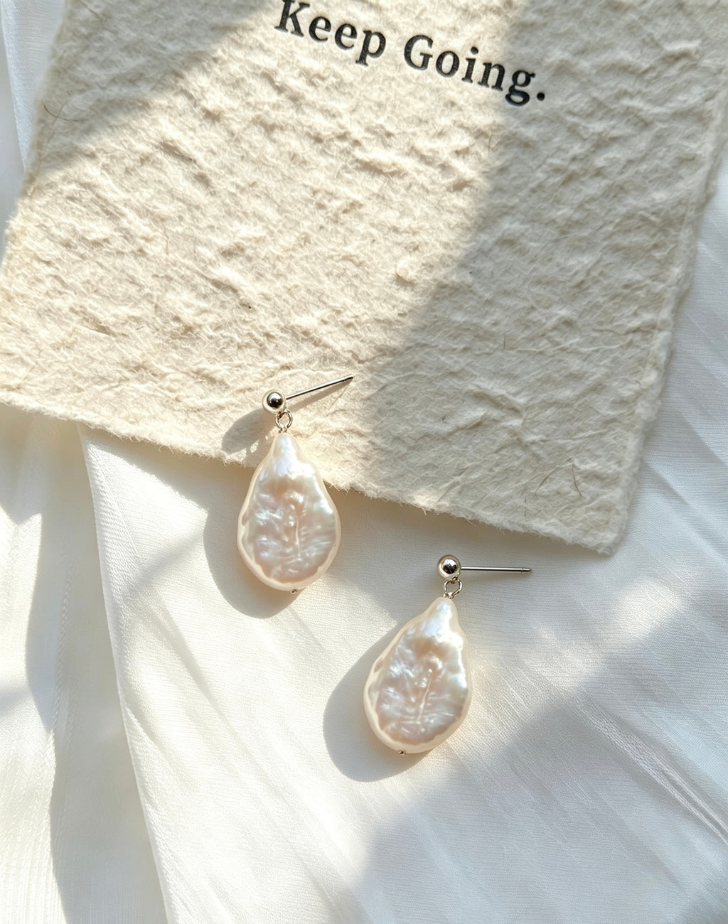 Baroque Freshwater Pearl Earrings | S925 Sterling Silver