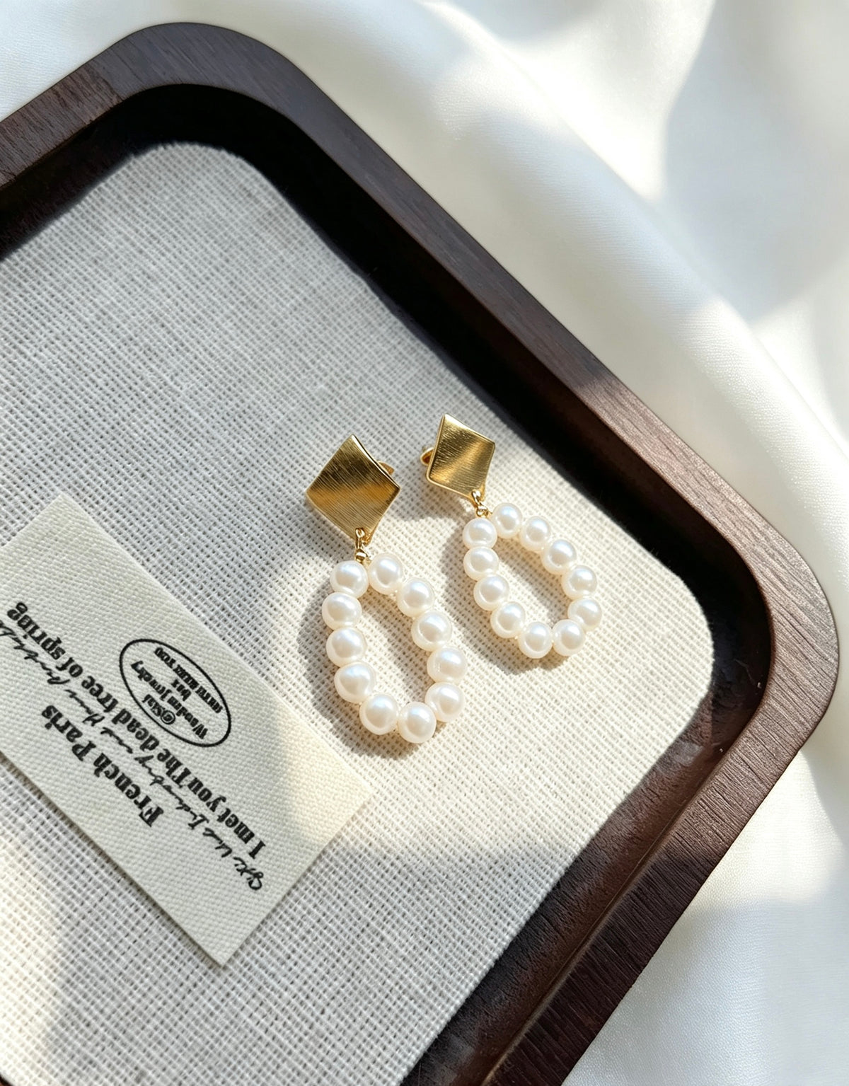 Freshwater Pearl Hoop Earrings | 14K Gold Plated, S925 Silver