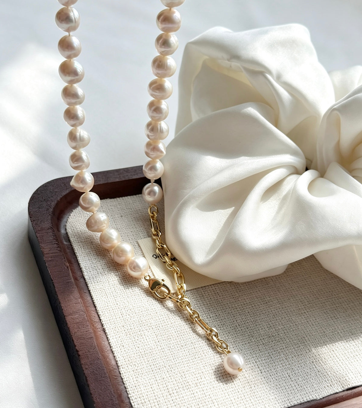 Luxury Freshwater Pearl Necklace | 10mm Natural Pearls