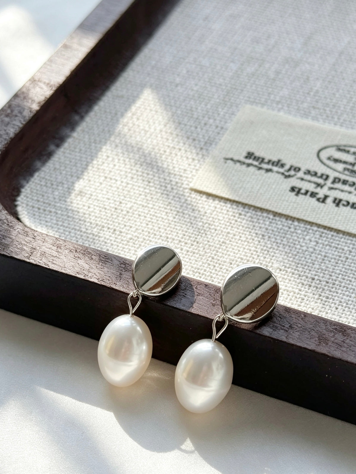 Pendientes de gota de perla de agua dulce | Plata de ley S925