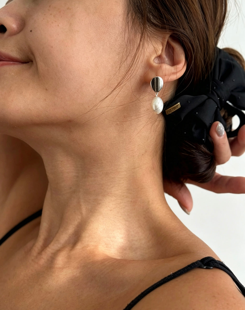 Pendientes de gota de perla de agua dulce | Plata de ley S925