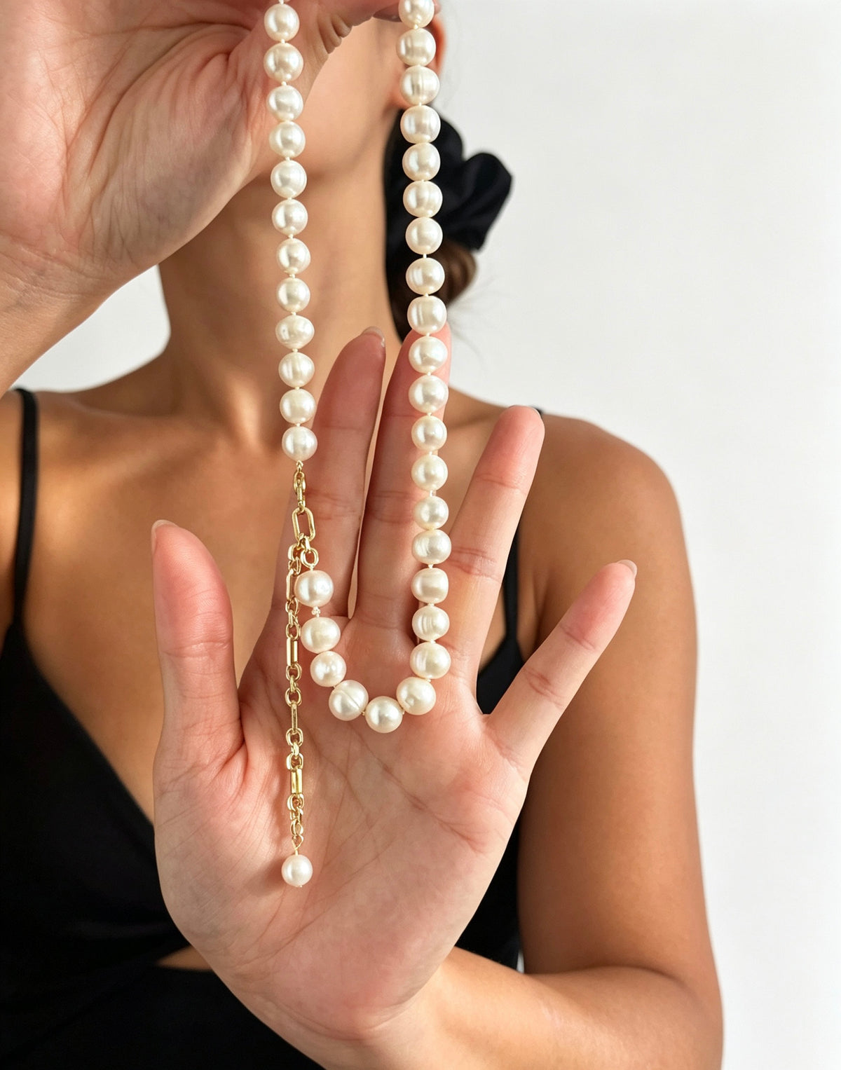 Luxury Freshwater Pearl Necklace | 10mm Natural Pearls